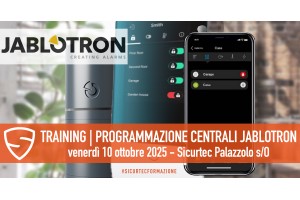 Jablotron training programmazione NUOVA MERCURY: iscriviti al corso a Palazzolo 